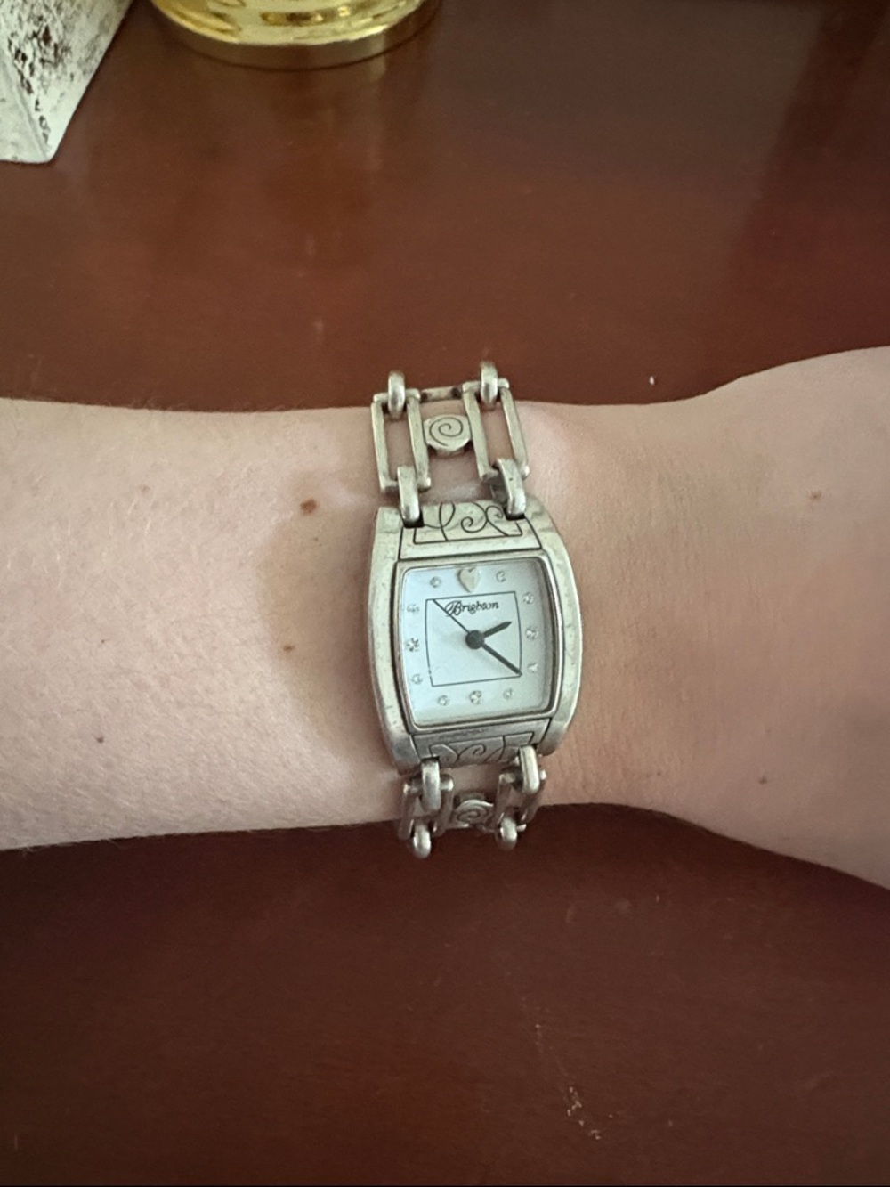 Brighton Silver Decorative Scroll Bracelet Watch